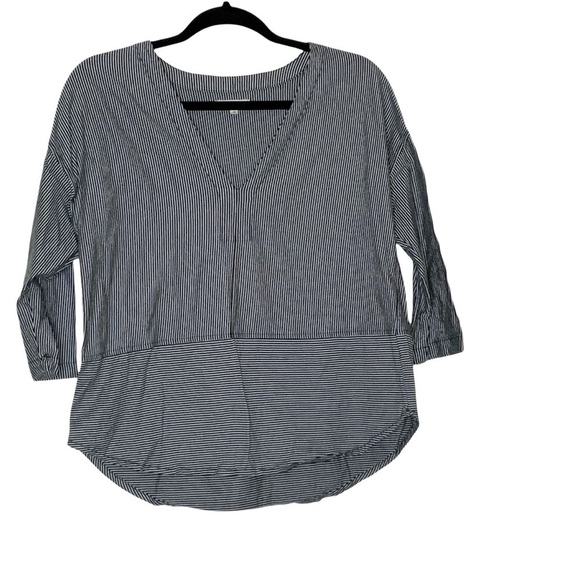 𝅺madewell striped blouse. Size M - Picture 3 of 6